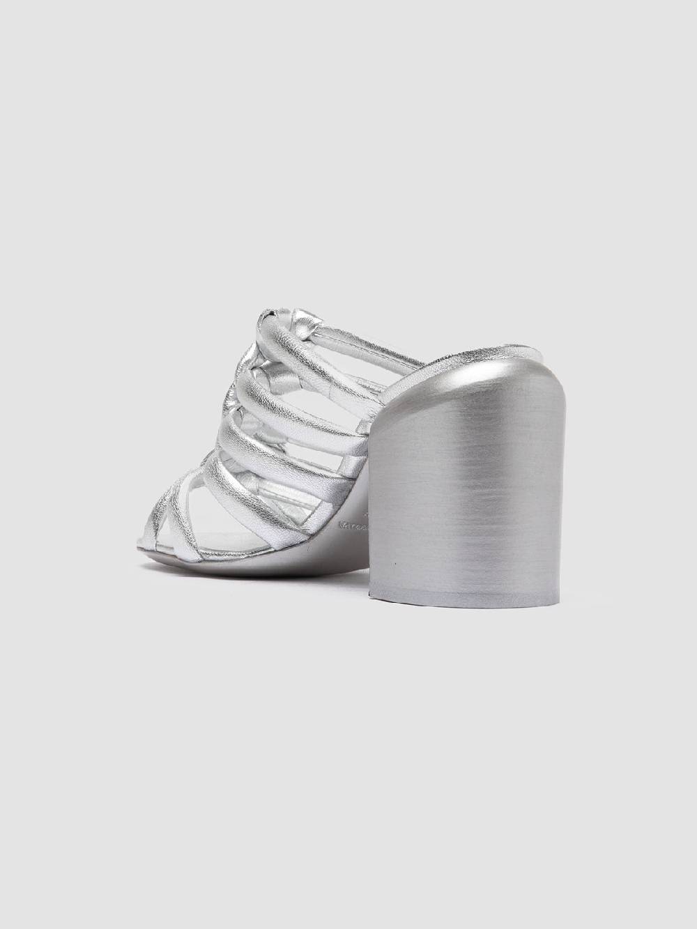 Officine Creative ESTHER 026 Sandali Slide in Pelle Argento Hotsell