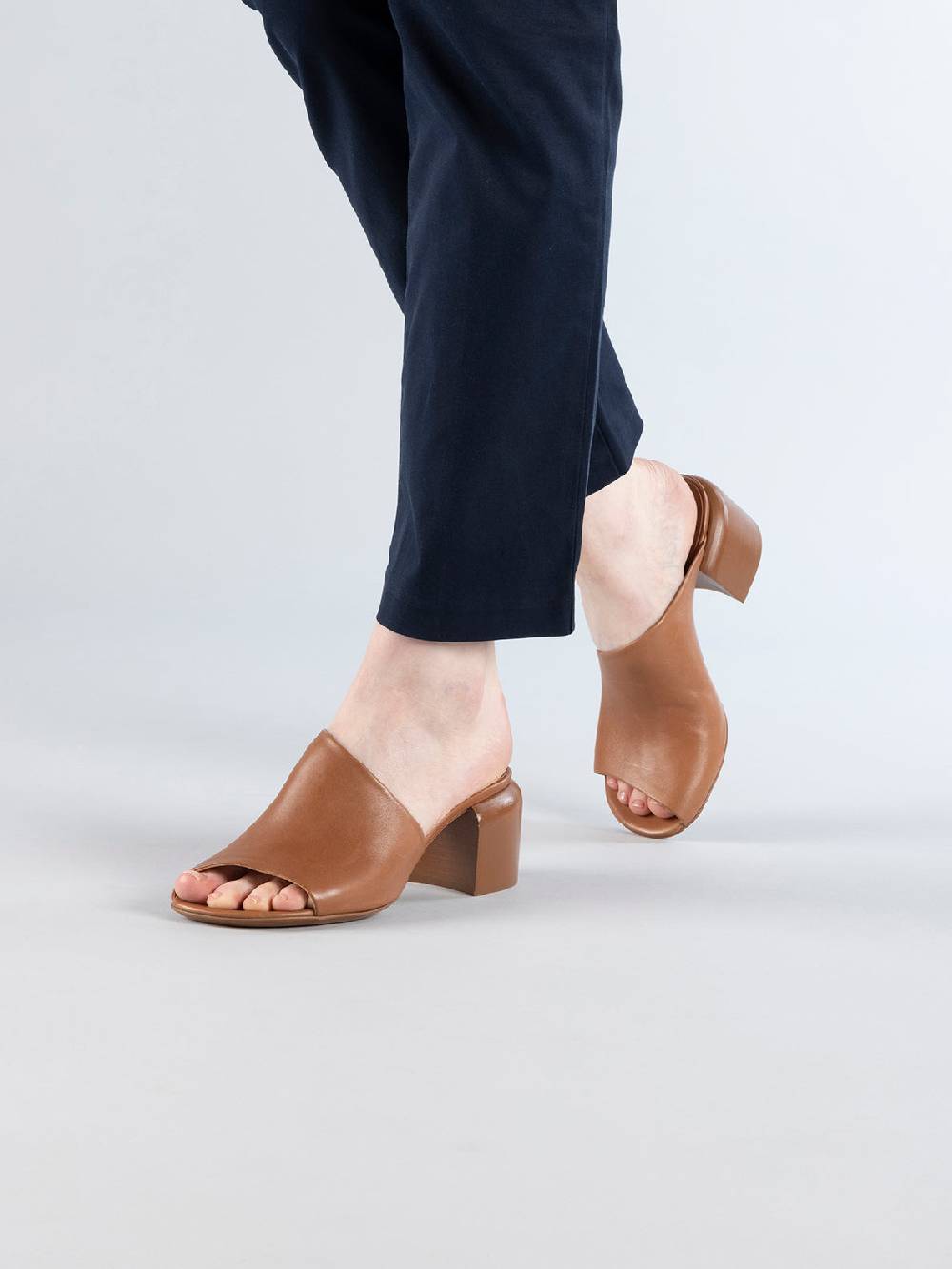 Officine Creative ETHEL 007 Sandali in Pelle Marrone Saldi Di Fabbrica