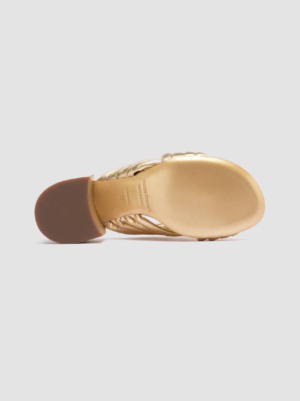 Officine Creative ETHEL 022 Sandali Slide in Pelle Oro I Più Venduti