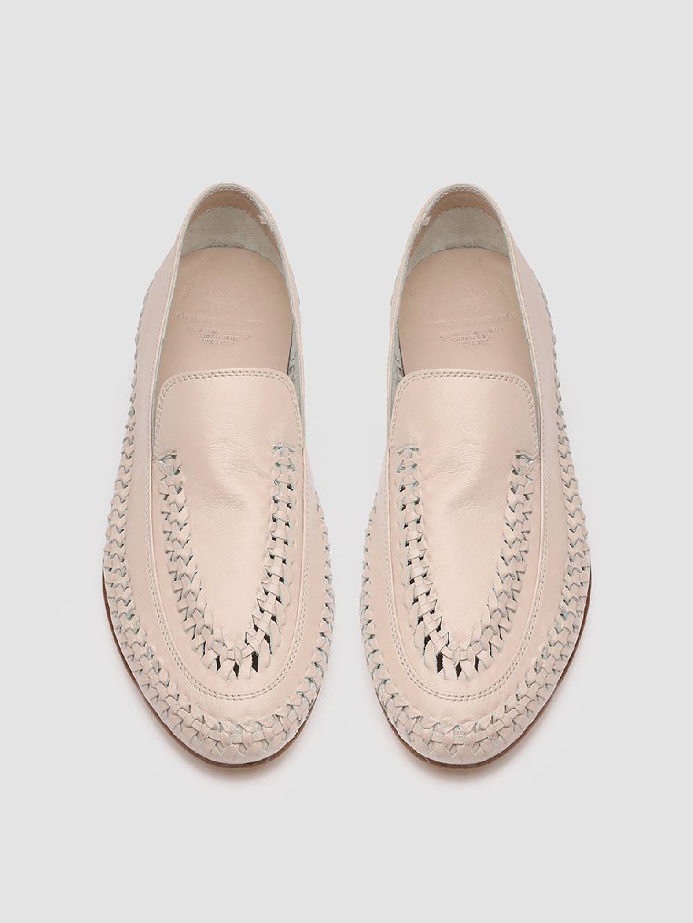 Officine Creative BESSIE 002 Mocassini in Pelle Rosa Moda