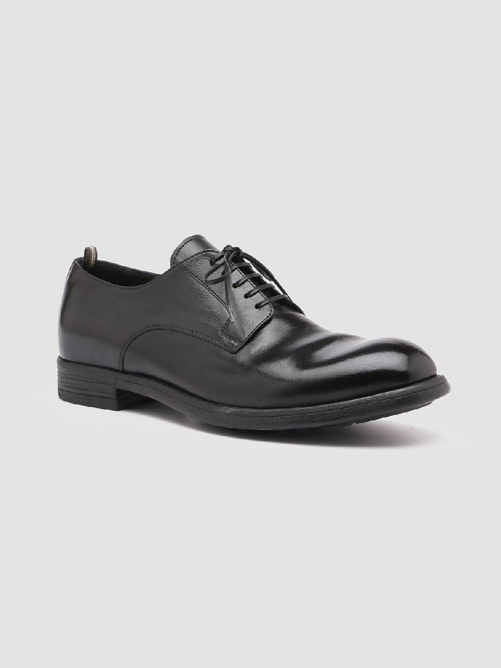 Officine Creative CHRONICLE 001 Derby in Pelle Nera Sconto di tempo limitato