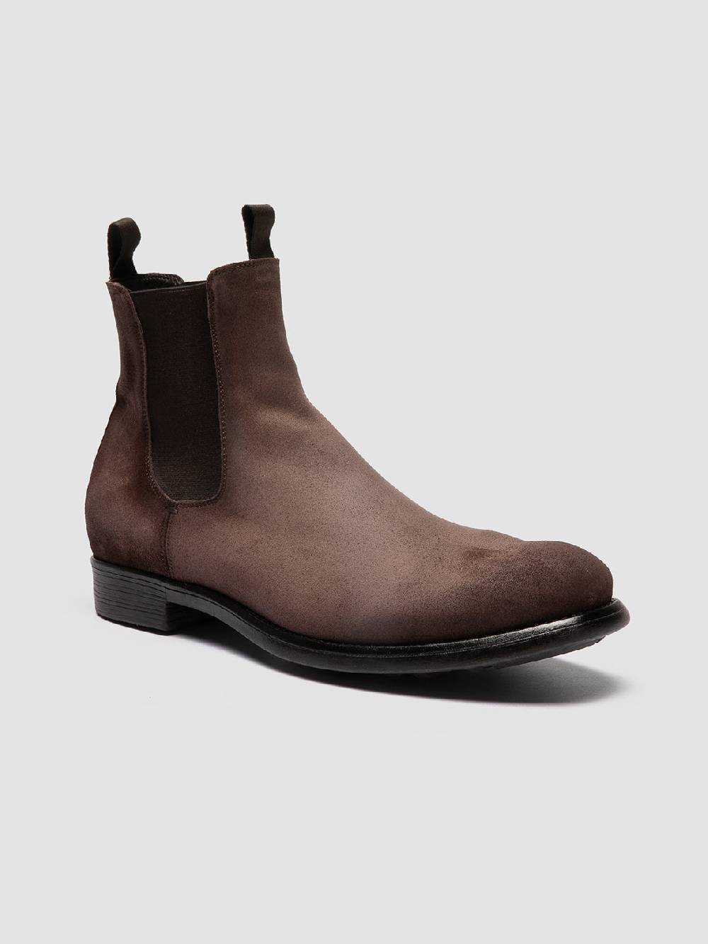 Officine Creative CHRONICLE 002 Stivaletti Chelsea in Camoscio Tortora Negozio online di fabbrica