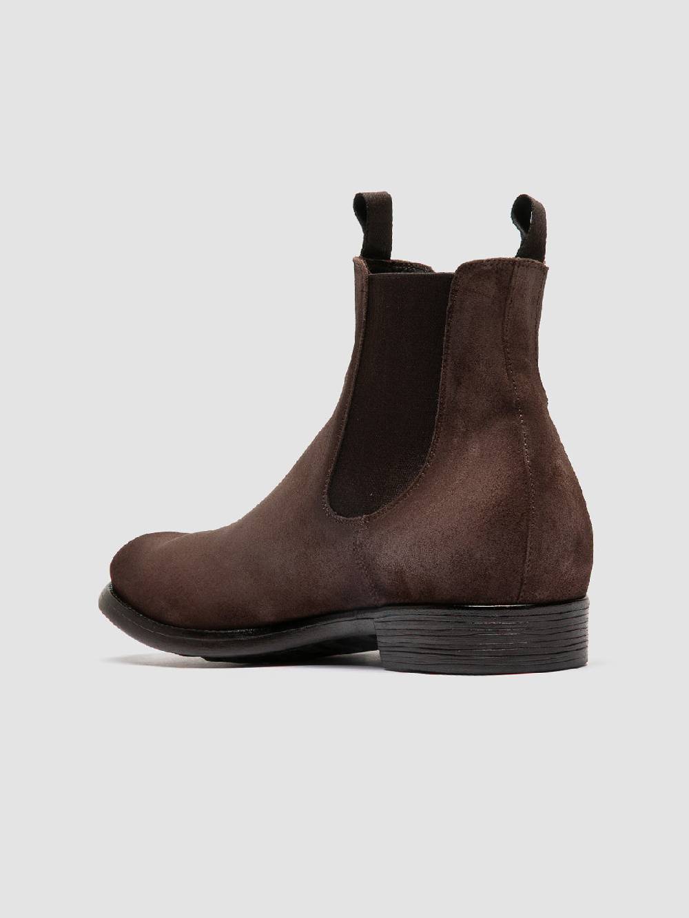 Officine Creative CHRONICLE 002 Stivaletti Chelsea in Camoscio Tortora Negozio online di fabbrica