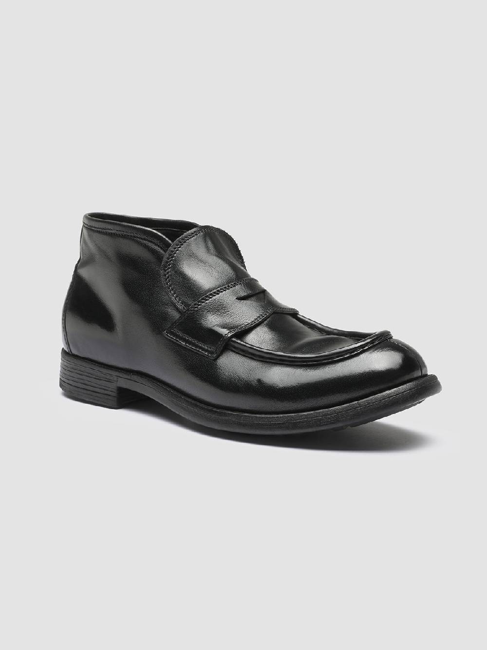 Officine Creative CHRONICLE 027 Stivaletti in Pelle Nera Offerta speciale