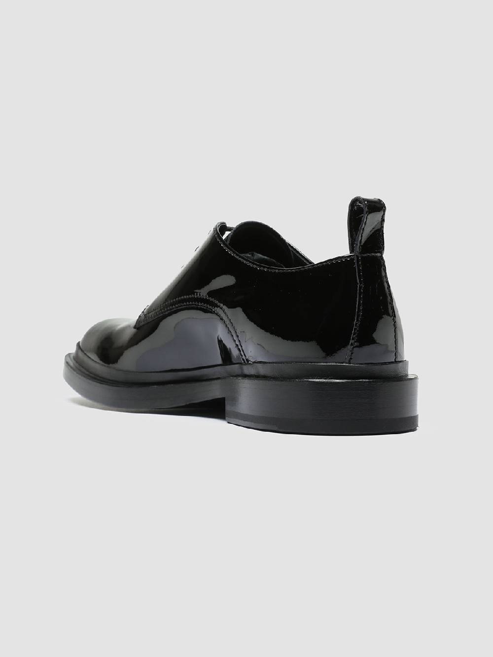Officine Creative CONCRETE 003 Derby in Pelle Nera Comprare a buon mercato