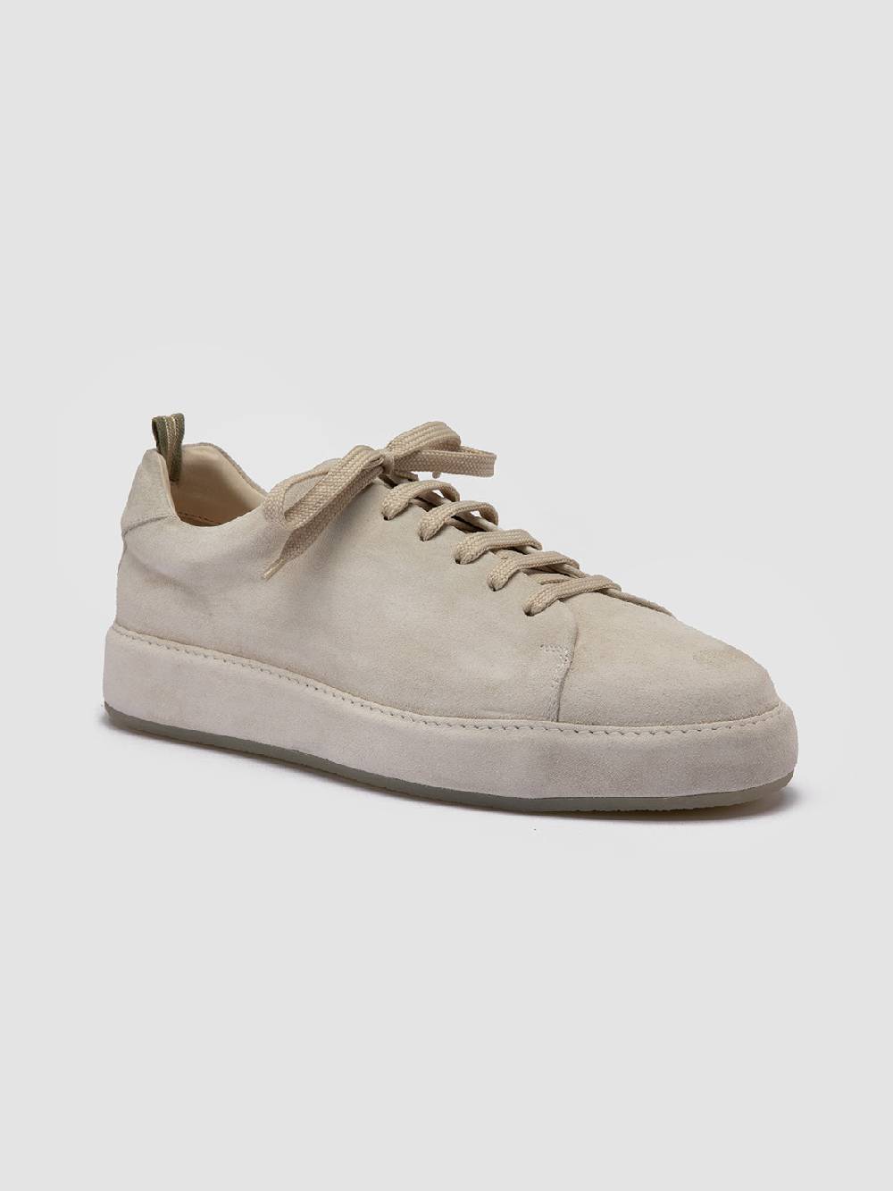 Officine Creative COVERED 001 Sneakers Basse in Pelle Scamosciata Grigia Offerta Pasqua