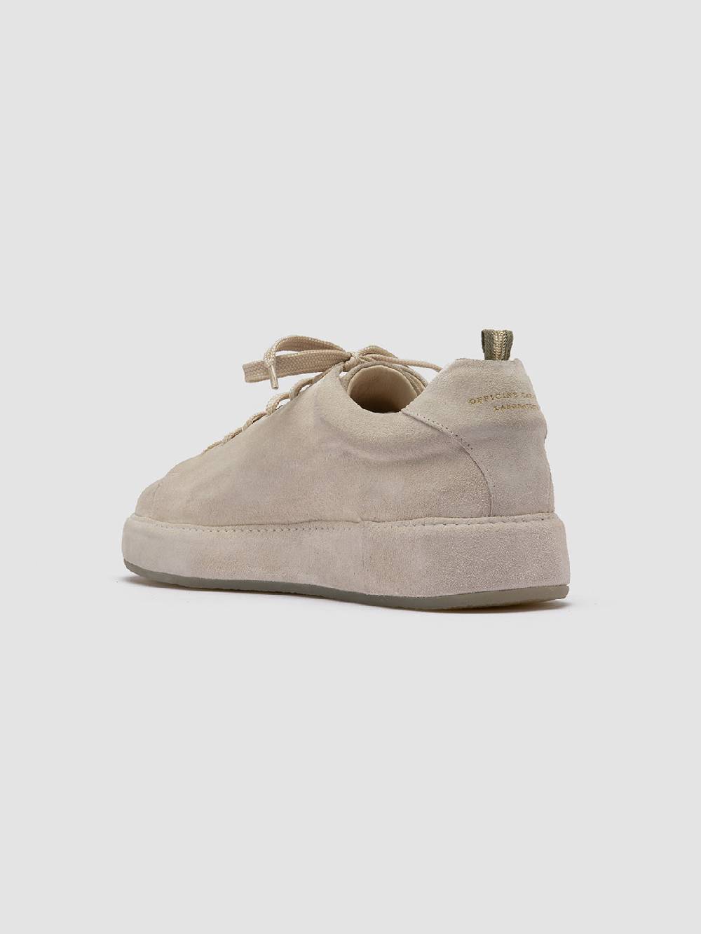 Officine Creative COVERED 001 Sneakers Basse in Pelle Scamosciata Grigia Offerta Pasqua