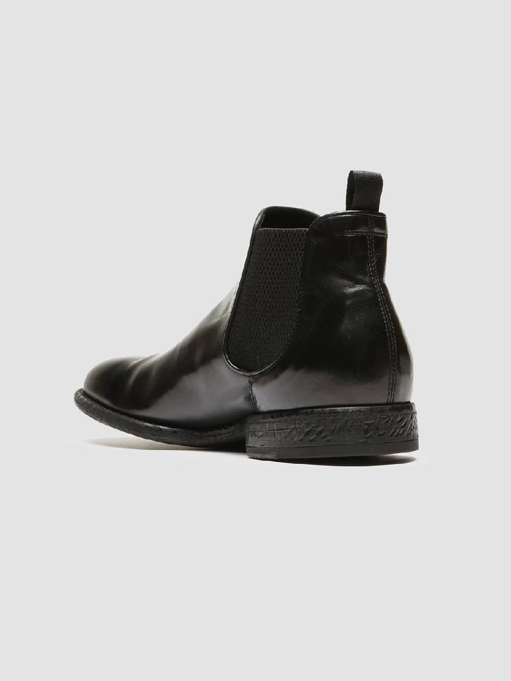Officine Creative EMORY 012 Stivaletti Chelsea in Pelle Nera Offerta Giorno del Papà