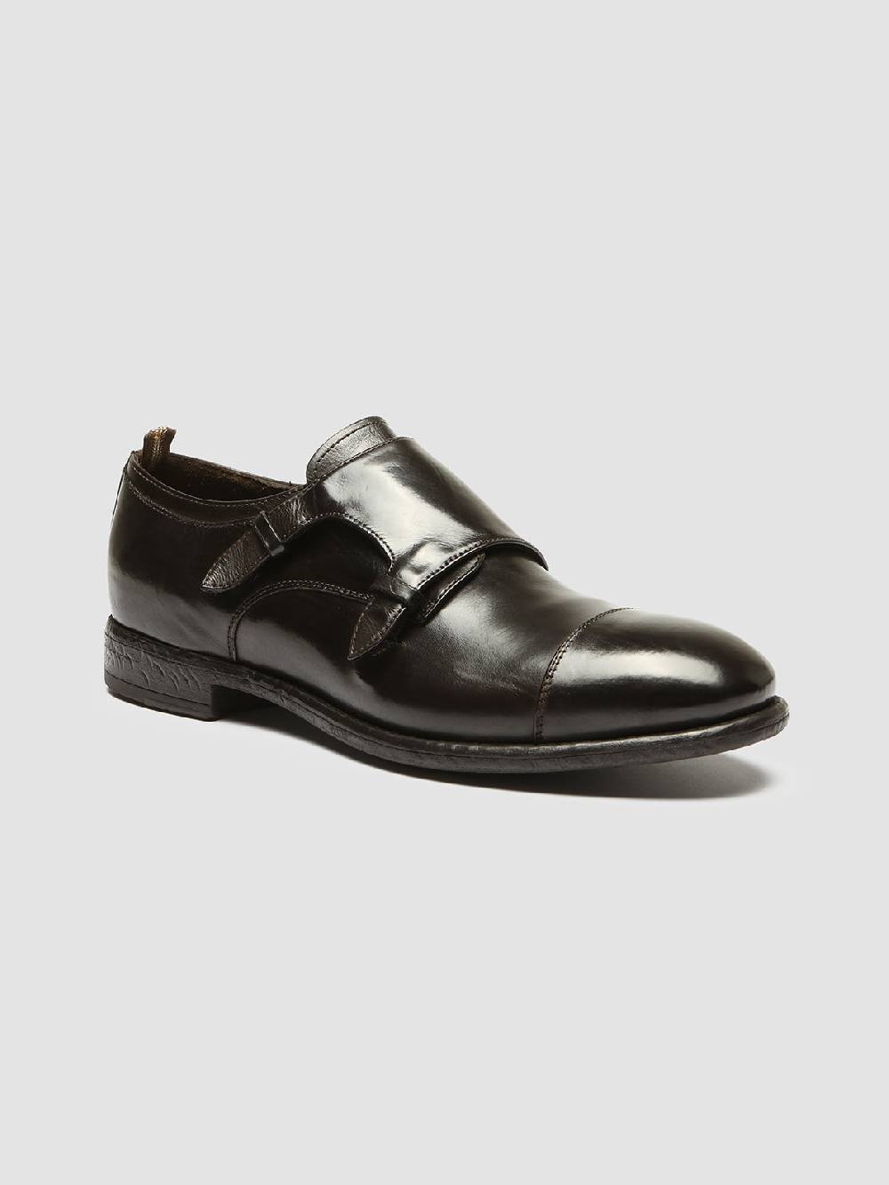 Officine Creative EMORY 017 Derby in Pelle Marrone Smaltimento dello stoccaggio