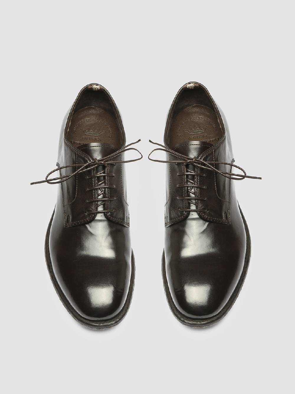 Officine Creative EMORY 022 Derby in Pelle Marrone Offerta migliore