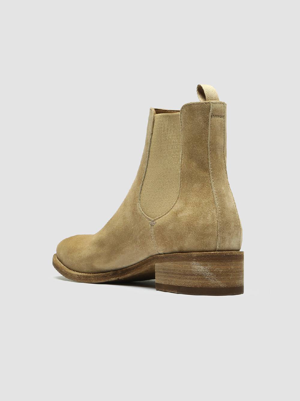 Officine Creative SELINE 029 Stivaletti Chelsea in Pelle Scamosciata Tortora Offerte giornaliere