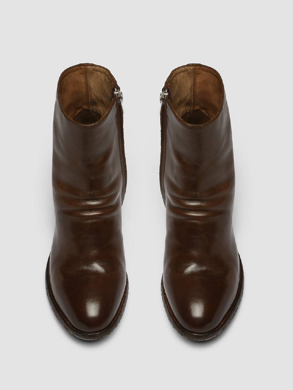 Officine Creative SHERRY 003 Stivaletti in Pelle Marrone Enormi risparmi