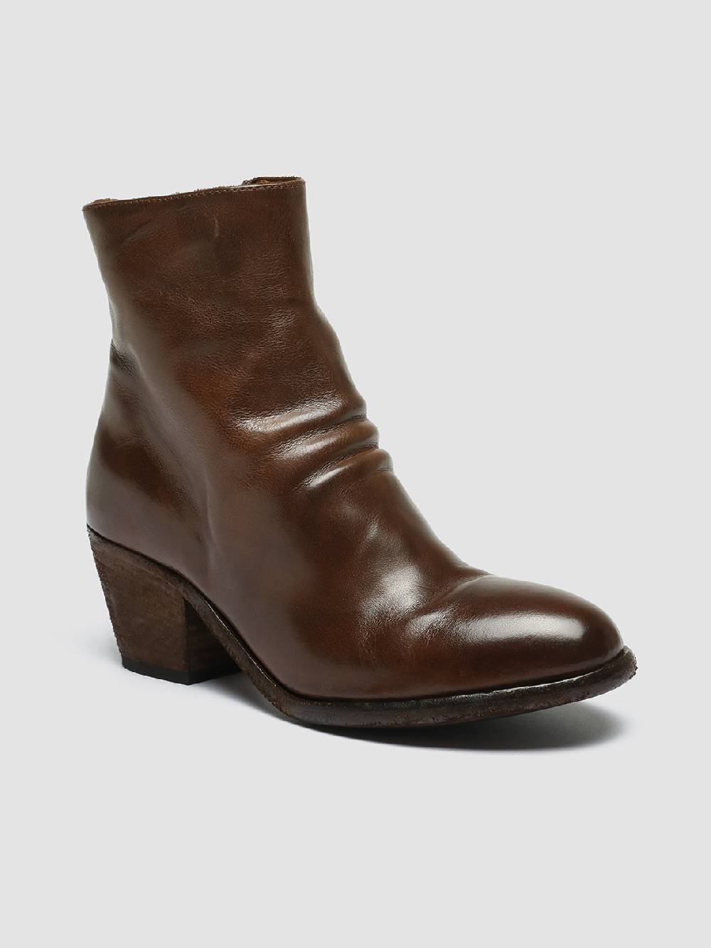 Officine Creative SHERRY 003 Stivaletti in Pelle Marrone Enormi risparmi