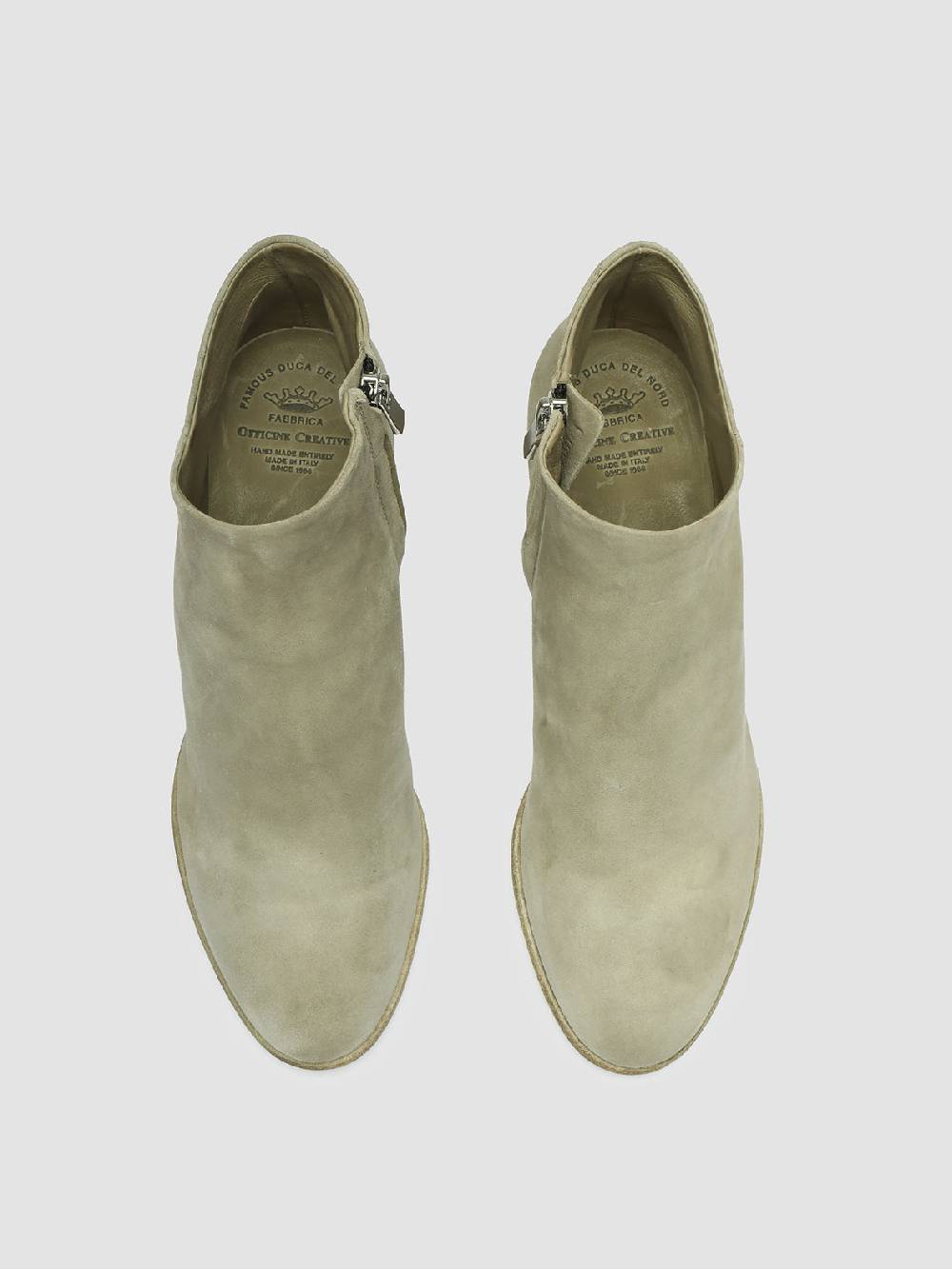Officine Creative SHIRLEE 002 Stivaletti in Pelle Scamosciata Verde Super Saving Price