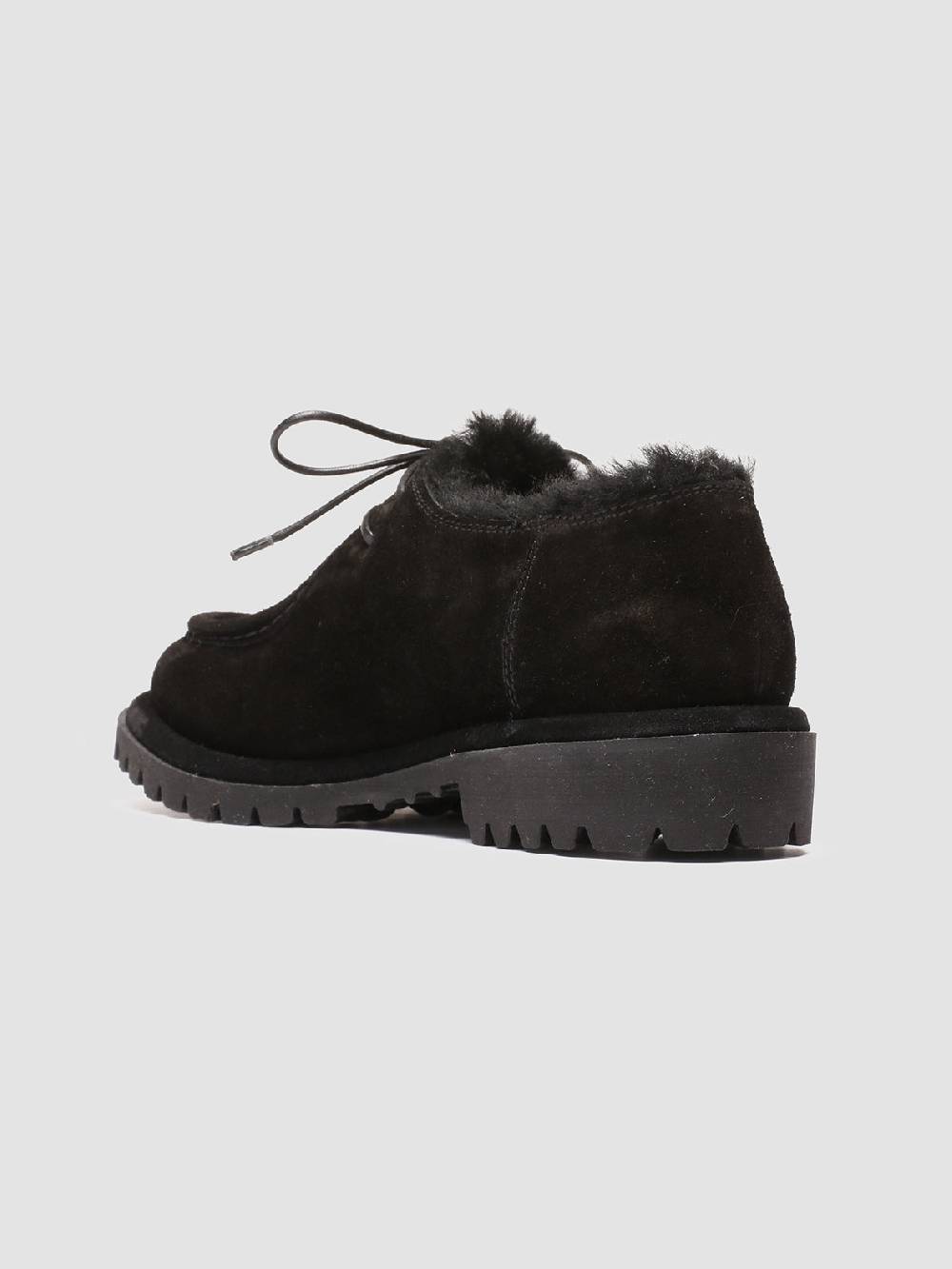 Officine Creative SPECTACULAR W 106 Derby in Pelle Scamosciata Nera Offerta settimanale