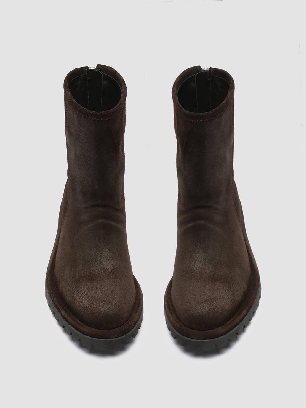 Officine Creative SPECTACULAR W 111 Stivali con Zip in Pelle Scamosciata Marrone Ritorno libero