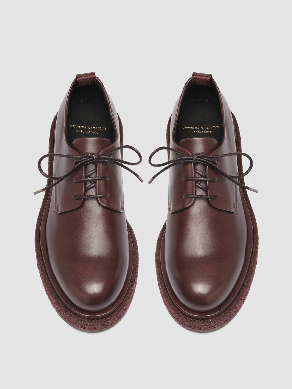Officine Creative TONAL 100 Derby in Pelle Bordeaux Rilascio limitato