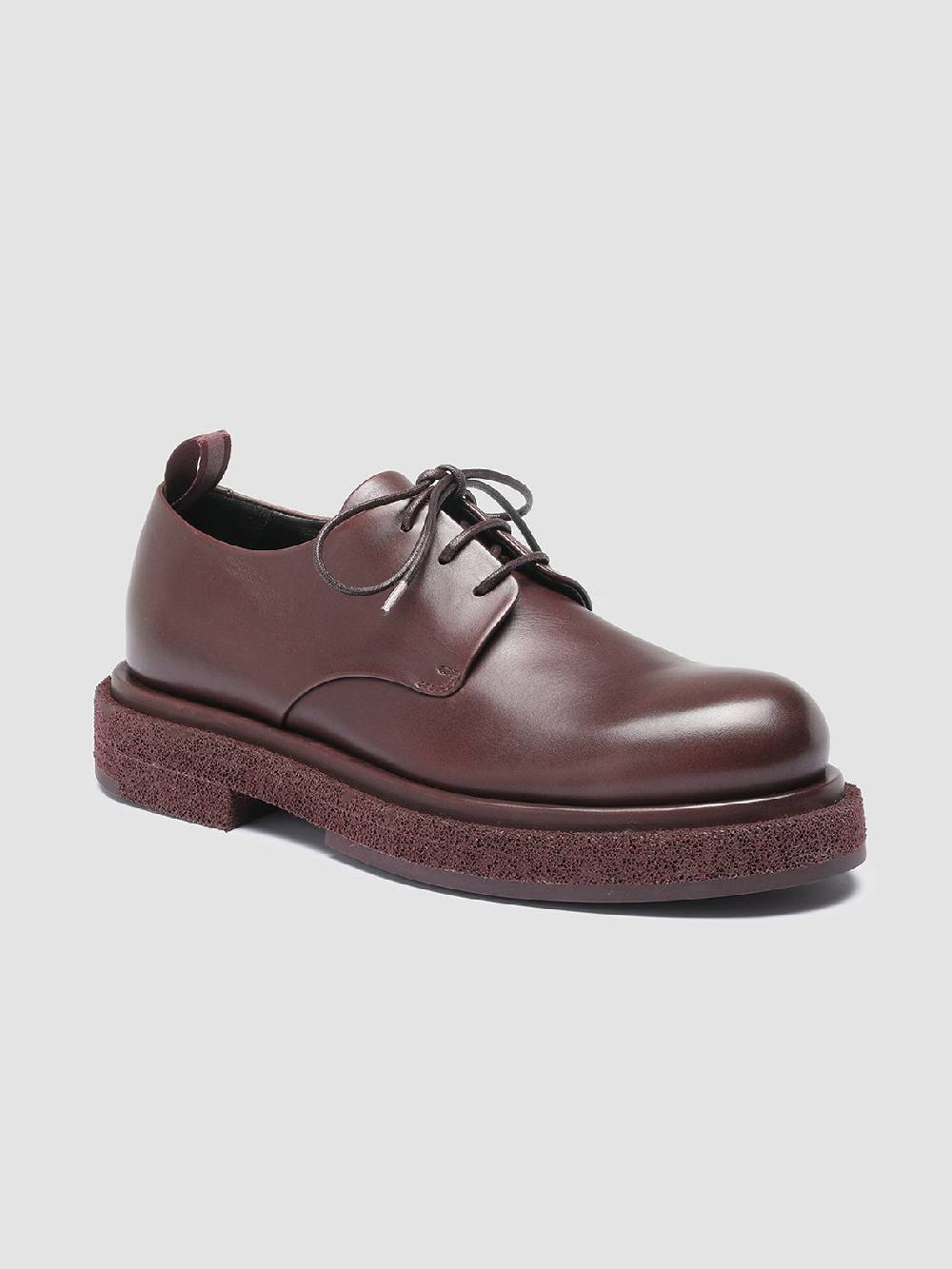 Officine Creative TONAL 100 Derby in Pelle Bordeaux Rilascio limitato