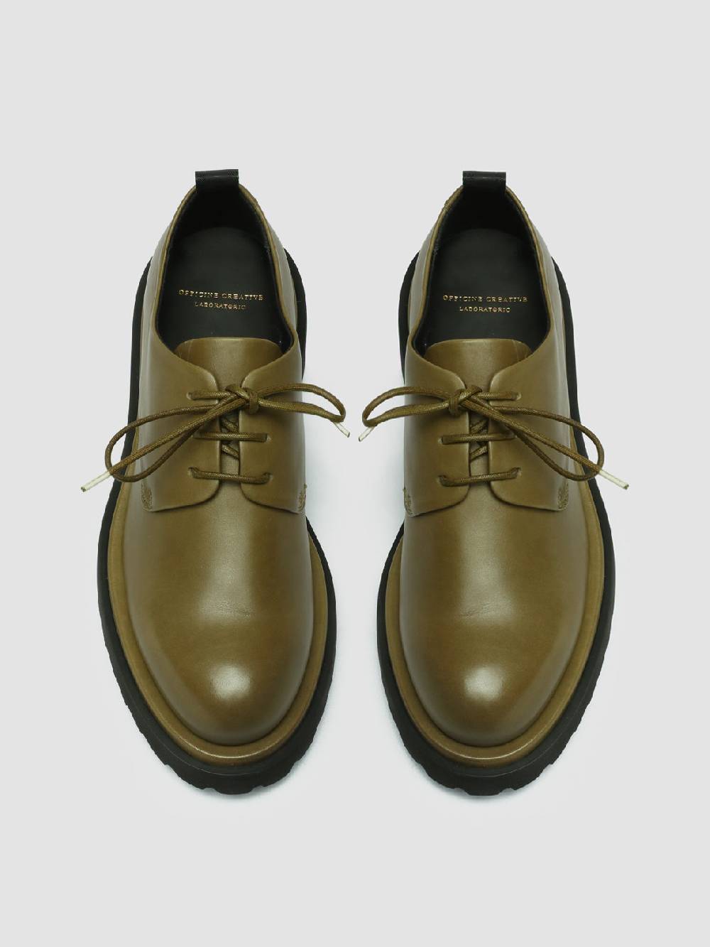Officine Creative TONAL 100 Derby in Pelle Verde Ultimi tre giorni