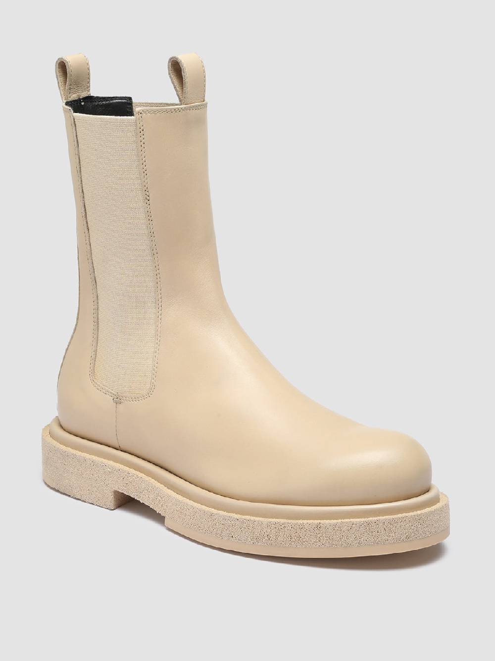 Officine Creative TONAL 105 Stivaletti Chelsea in Pelle Avorio Latest stili