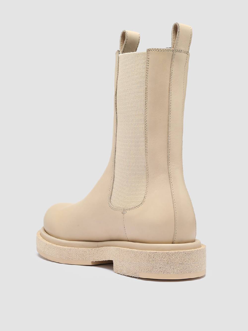 Officine Creative TONAL 105 Stivaletti Chelsea in Pelle Avorio Latest stili