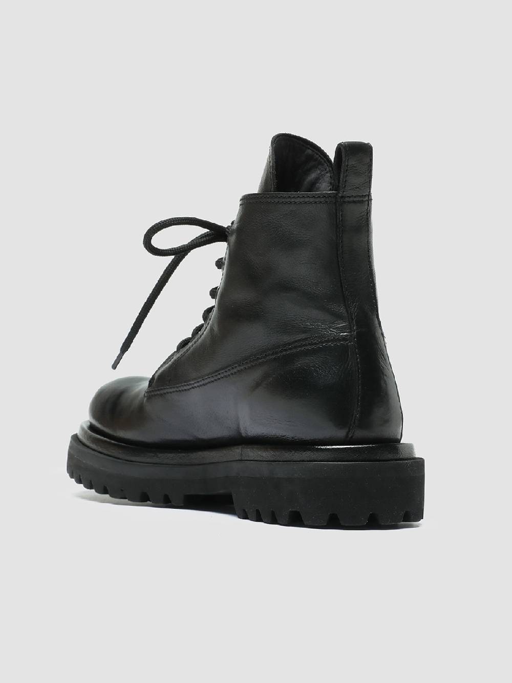 Officine Creative WISAL DD 105 Stivali stringati in Pelle Nera Ultimo giorno