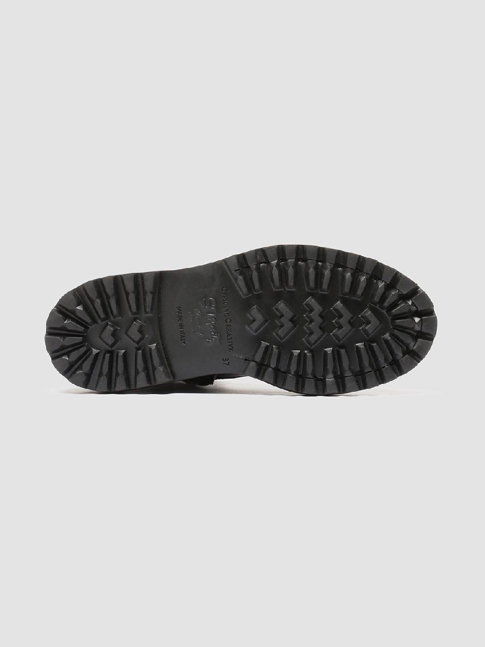 Officine Creative WISAL DD 105 Stivali stringati in Pelle Nera Ultimo giorno