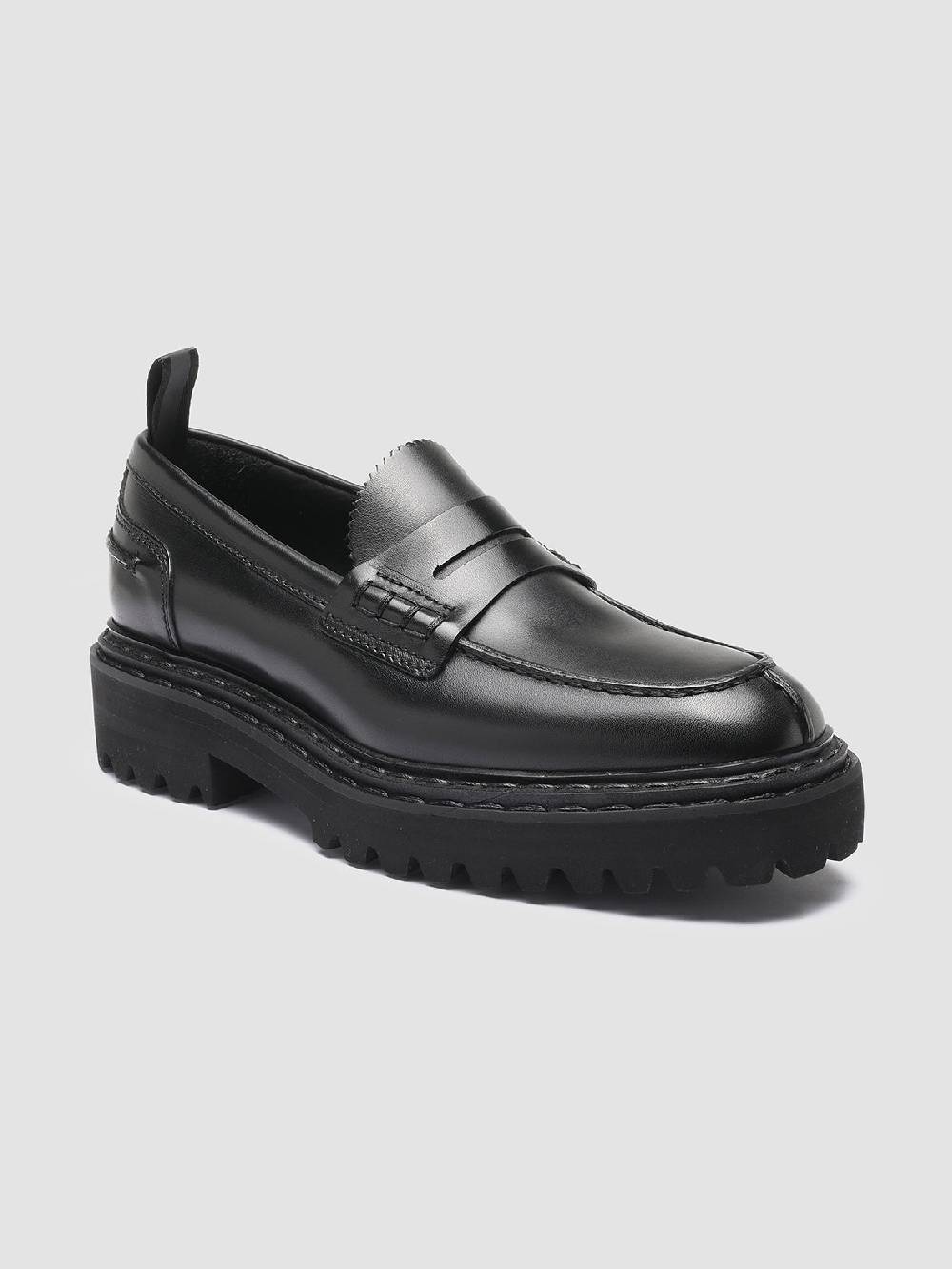 Officine Creative PROVENCE 023 Mocassini in Pelle Nera Promozione temporanea