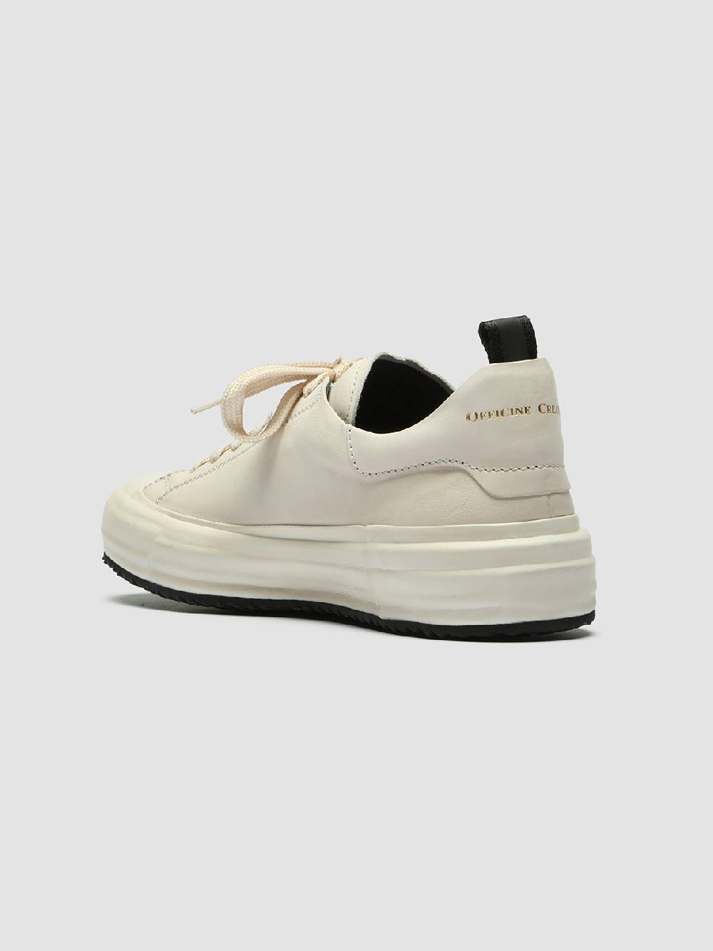 Officine Creative MES 105 Sneaker in Pelle Avorio Fino al 50% di sconto