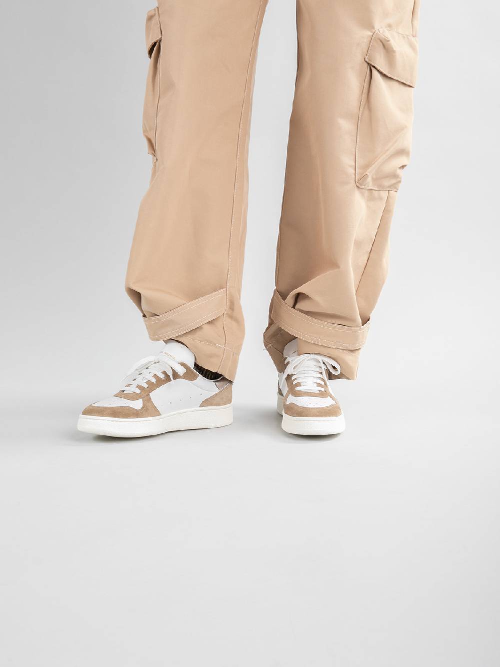Officine Creative MOWER 110 Sneakers in Pelle e Camoscio Bianco Offerta speciale della fabbrica