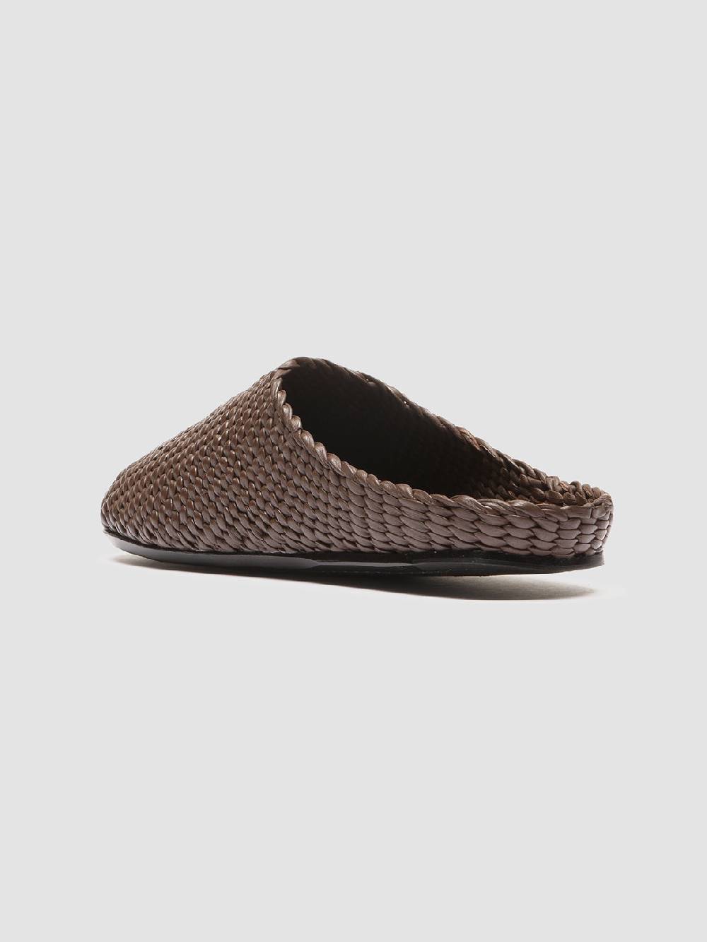 Officine Creative POLLY 001 Sabot in Pelle Marrone Enormi sconti