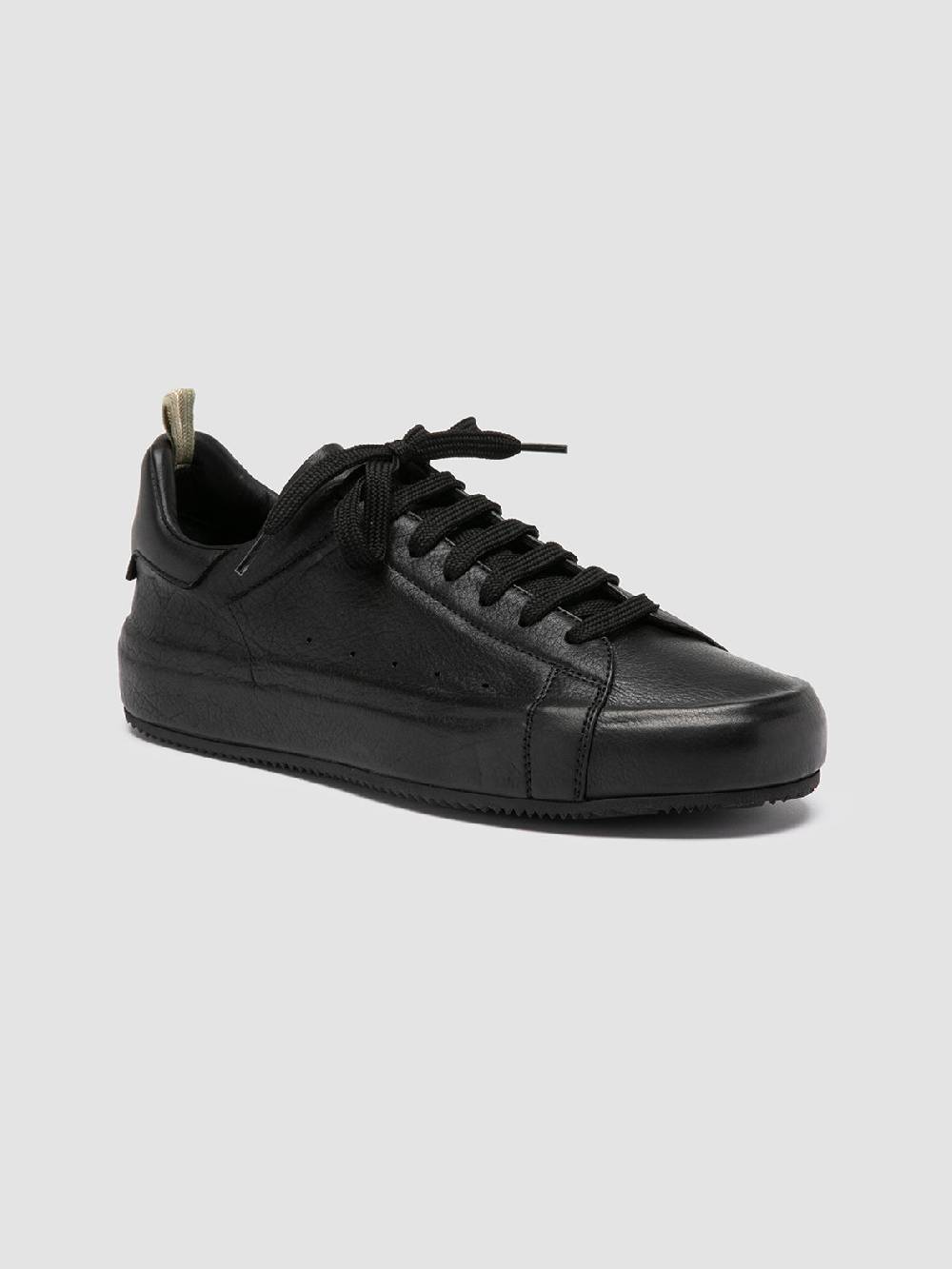 Officine Creative PRIMARY 101 Sneakers in Pelle Nera 50% di sconto con spedizione gratuita