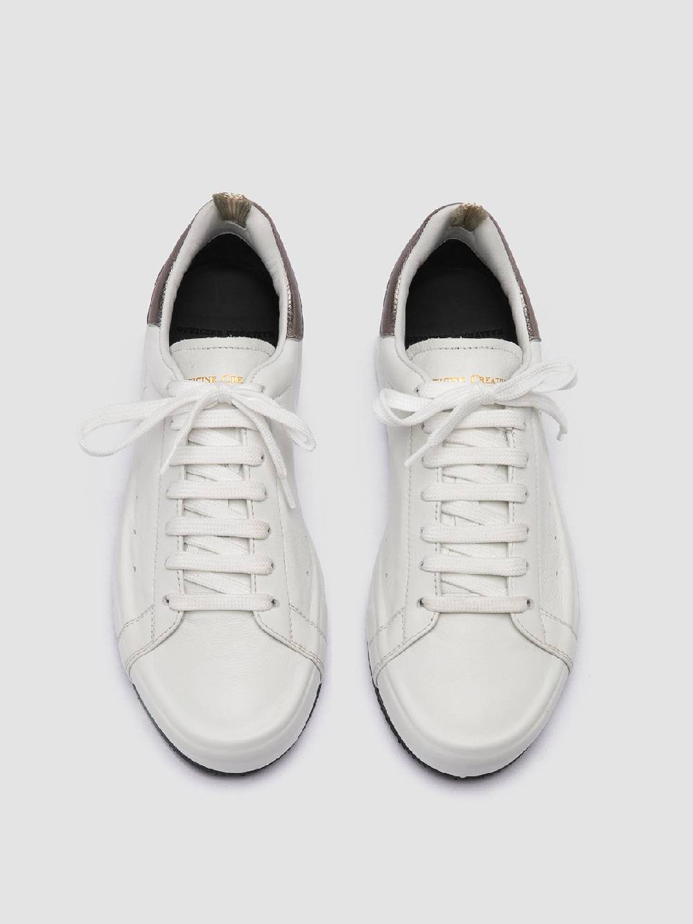 Officine Creative PRIMARY 101 Sneakers in Pelle Bianca Esporta salva