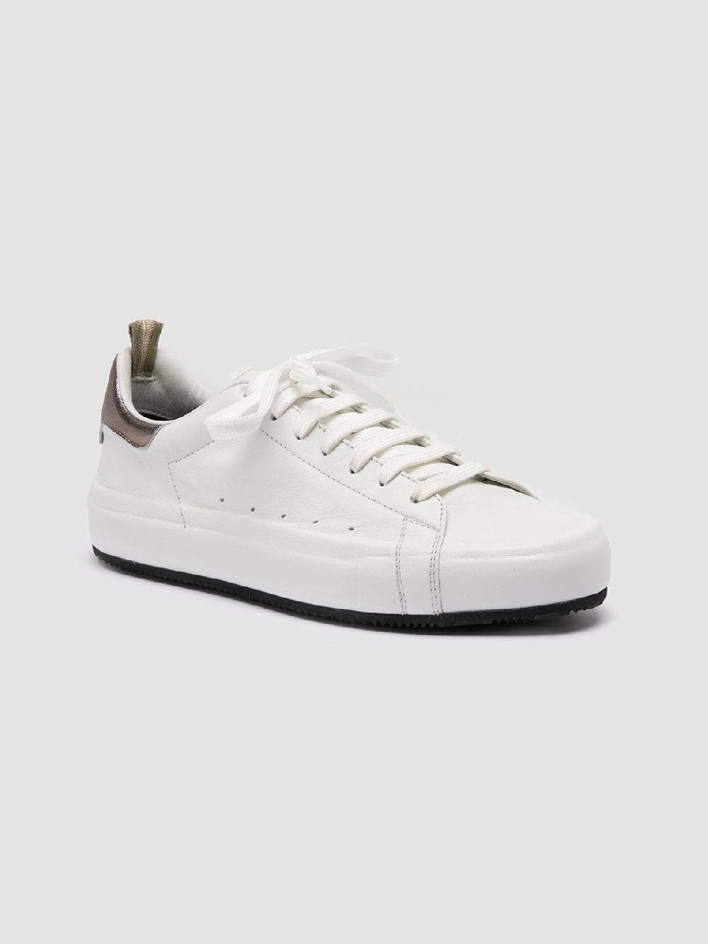 Officine Creative PRIMARY 101 Sneakers in Pelle Bianca Esporta salva