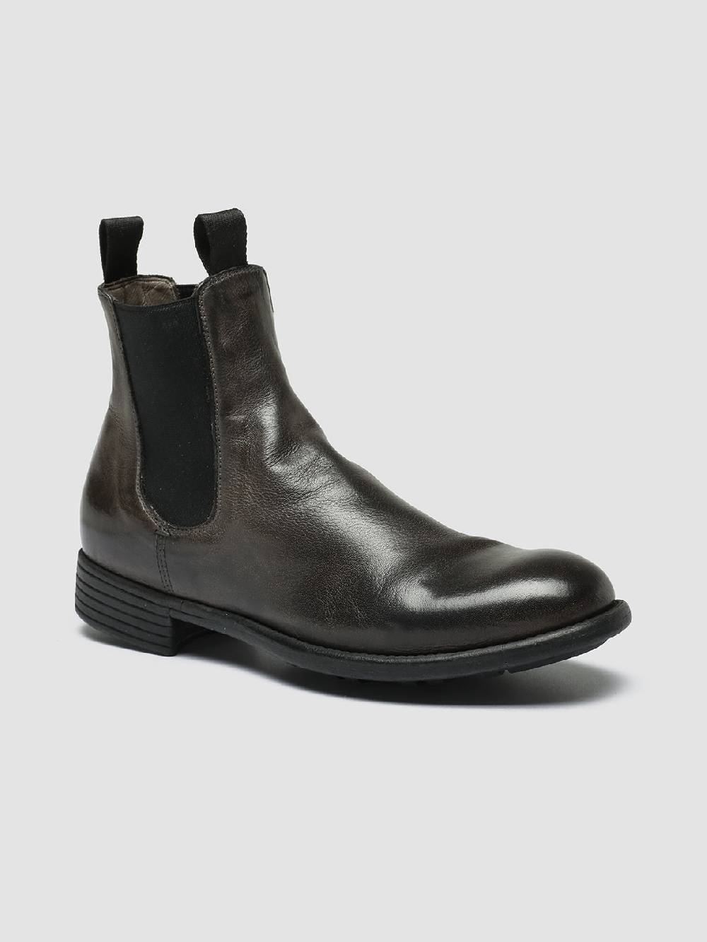 Officine Creative CALIXTE 004 Stivaletti Chelsea in Pelle Grigia Italia