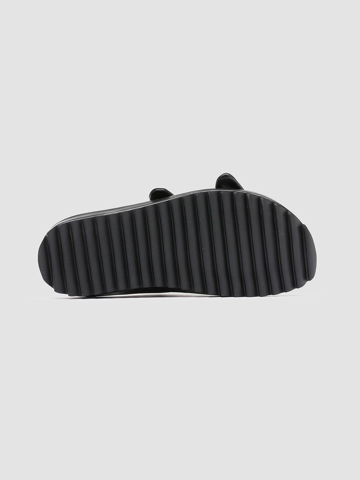 Officine Creative PELAGIE 010 Sandali in Pelle Intrecciata Nera In Linea