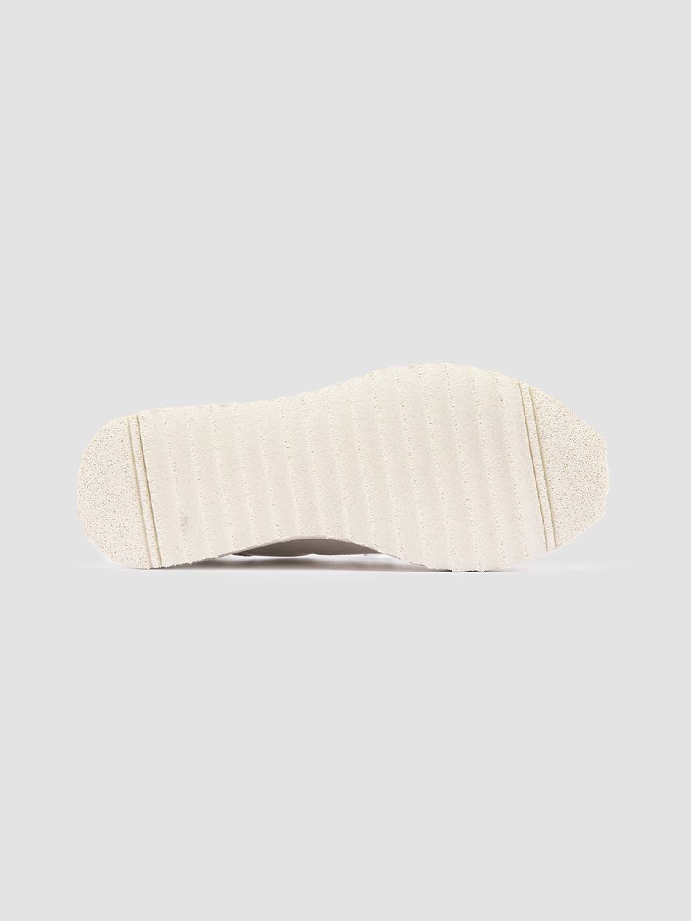 Officine Creative RACE RUBREX 101 Sneakers Basse in Pelle e Camoscio Bianca Promozione