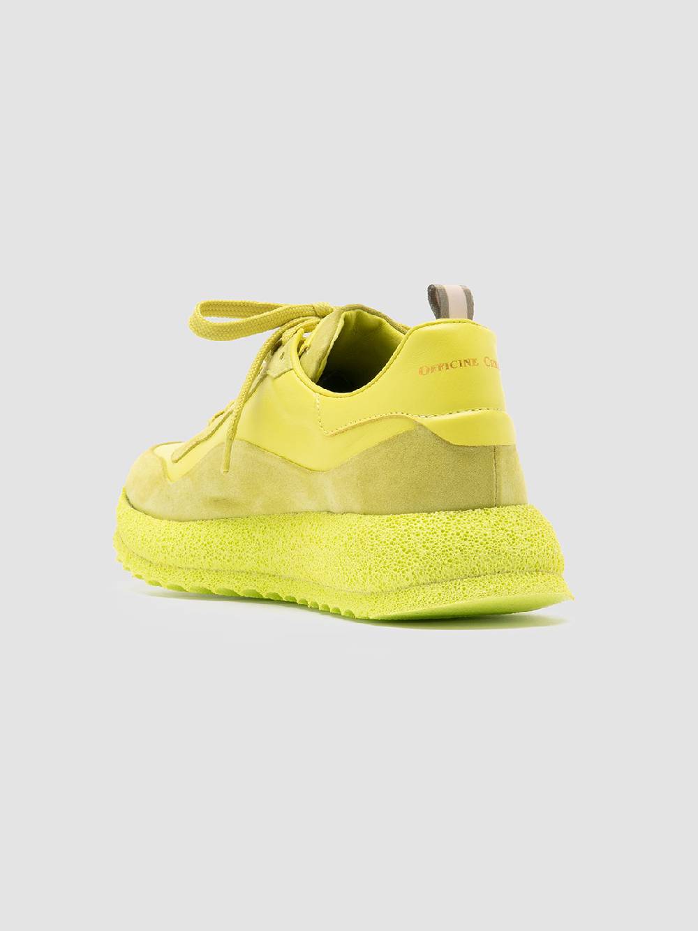 Officine Creative RACE RUBREX 101 Sneakers Basse in Pelle e Camoscio Gialla Spedizione Gratuita