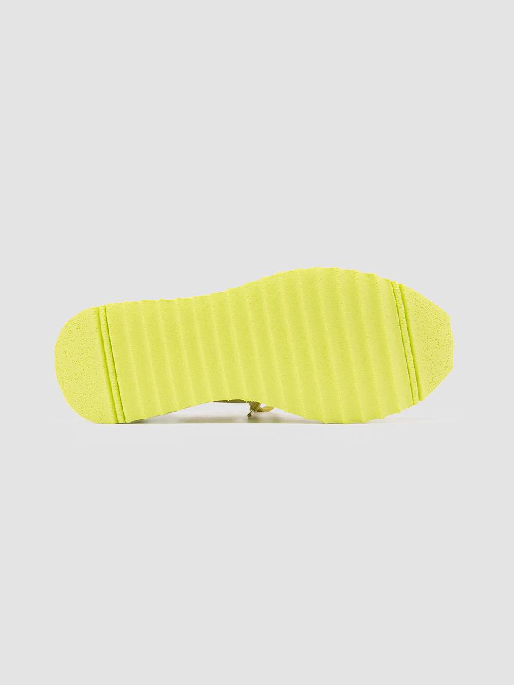 Officine Creative RACE RUBREX 101 Sneakers Basse in Pelle e Camoscio Gialla Spedizione Gratuita