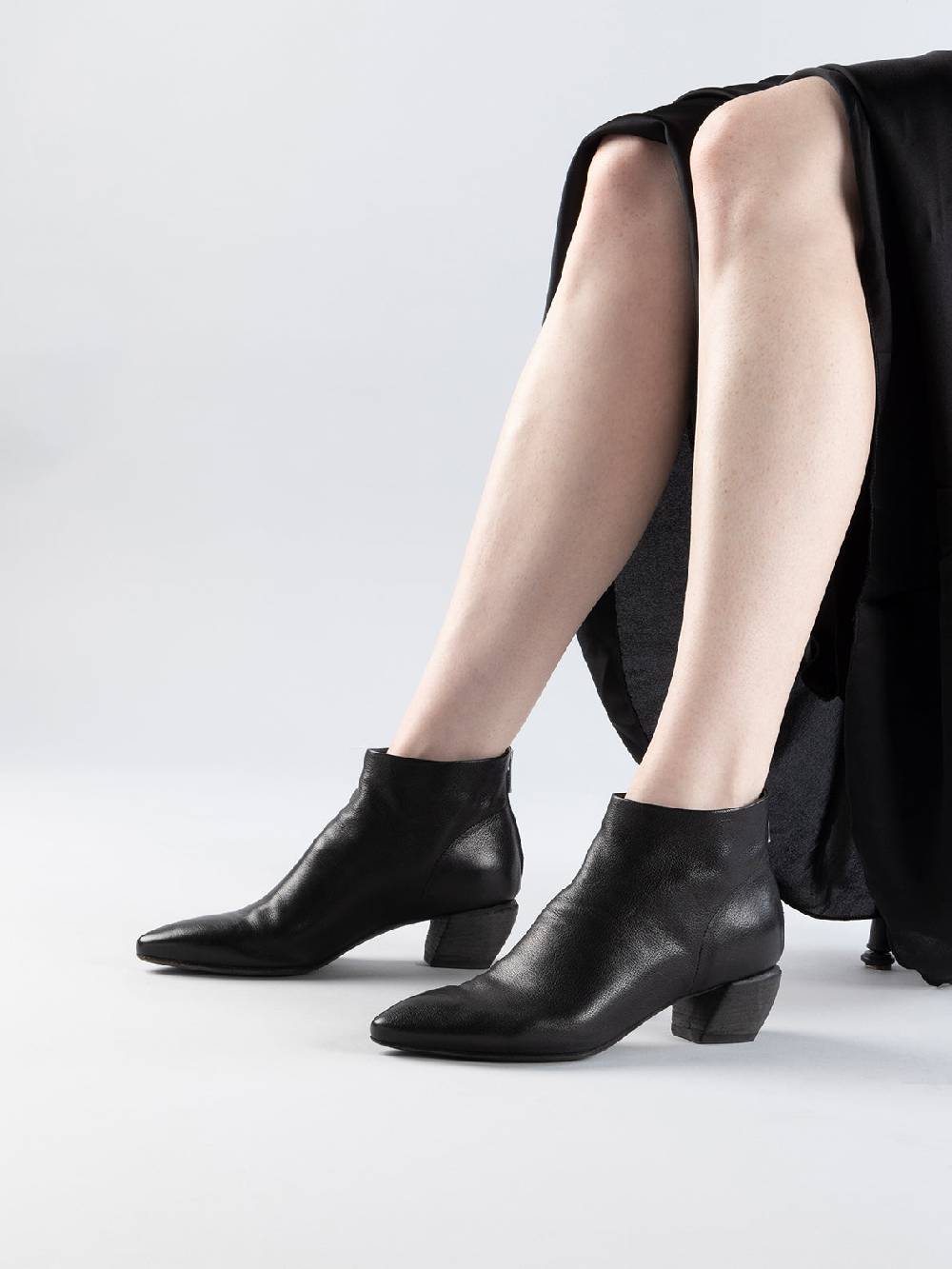 Officine Creative SALLY 001 Stivaletti in Pelle Nera Pezzi Unici