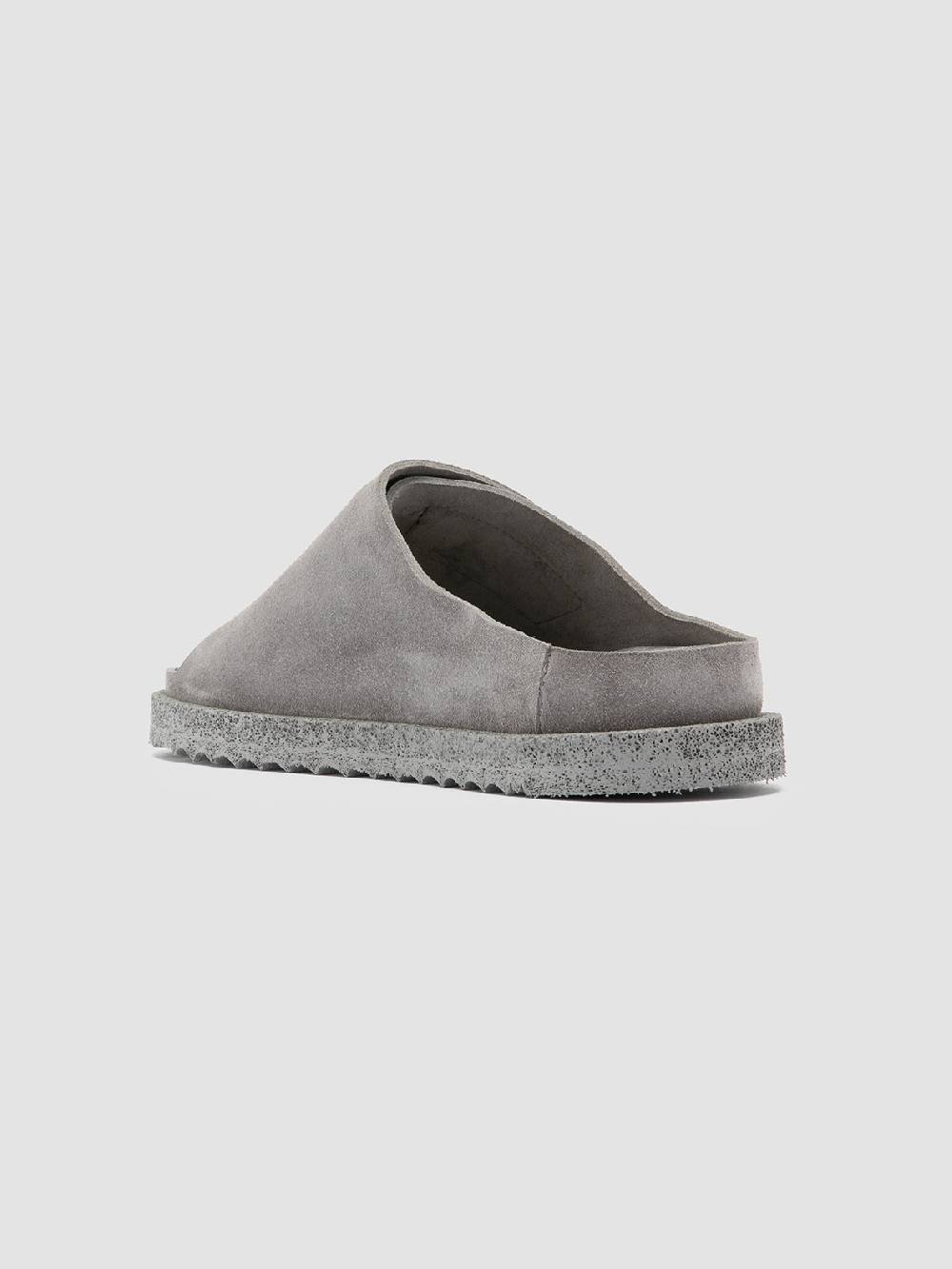 Officine Creative SANDS 106 Sandali Slide in Pelle Scamosciata Grigia Qualità Garantita