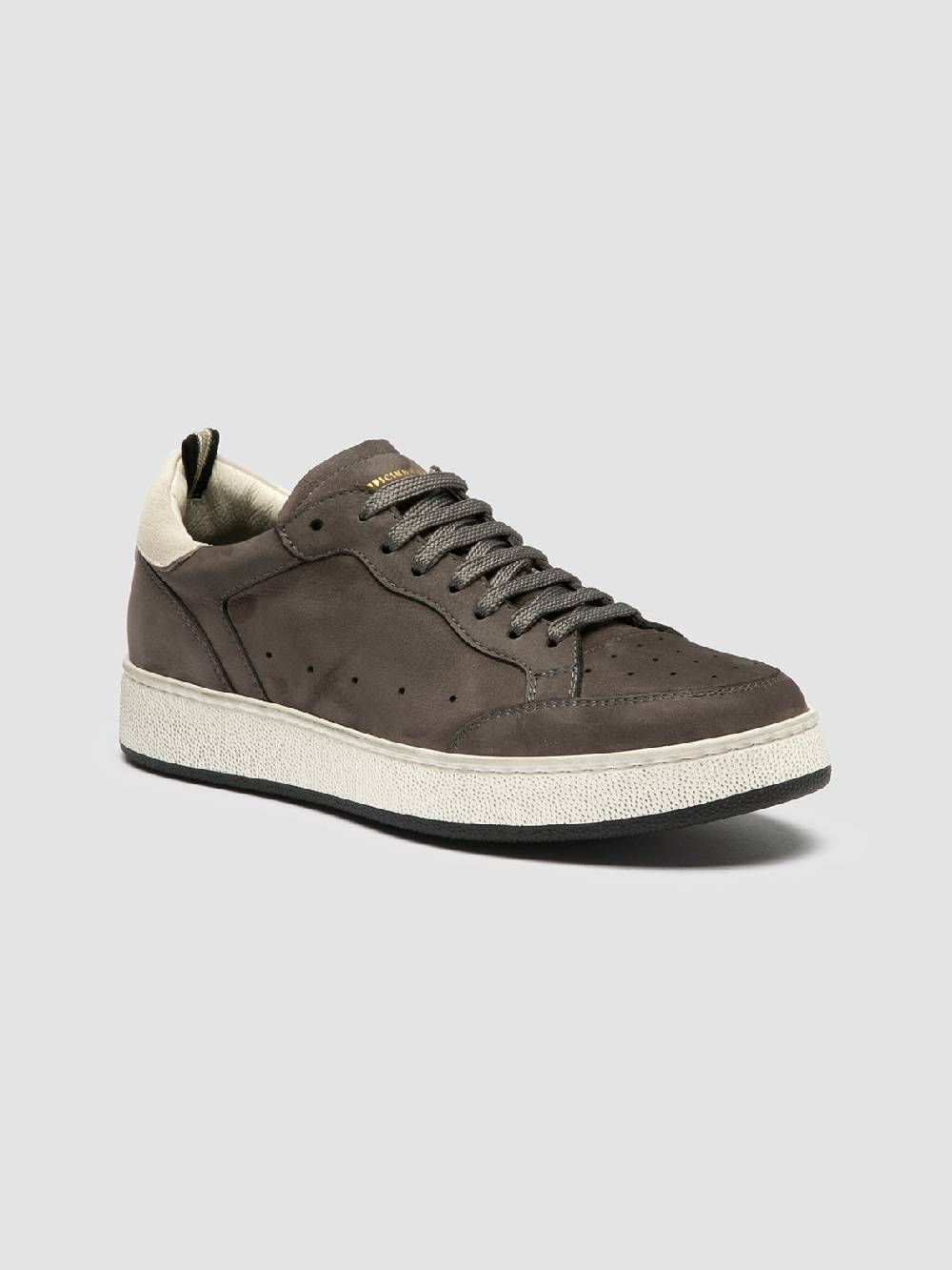 Officine Creative THE ANSWER 102 Sneaker Basse in Nabuk Grigio Acquista Ora