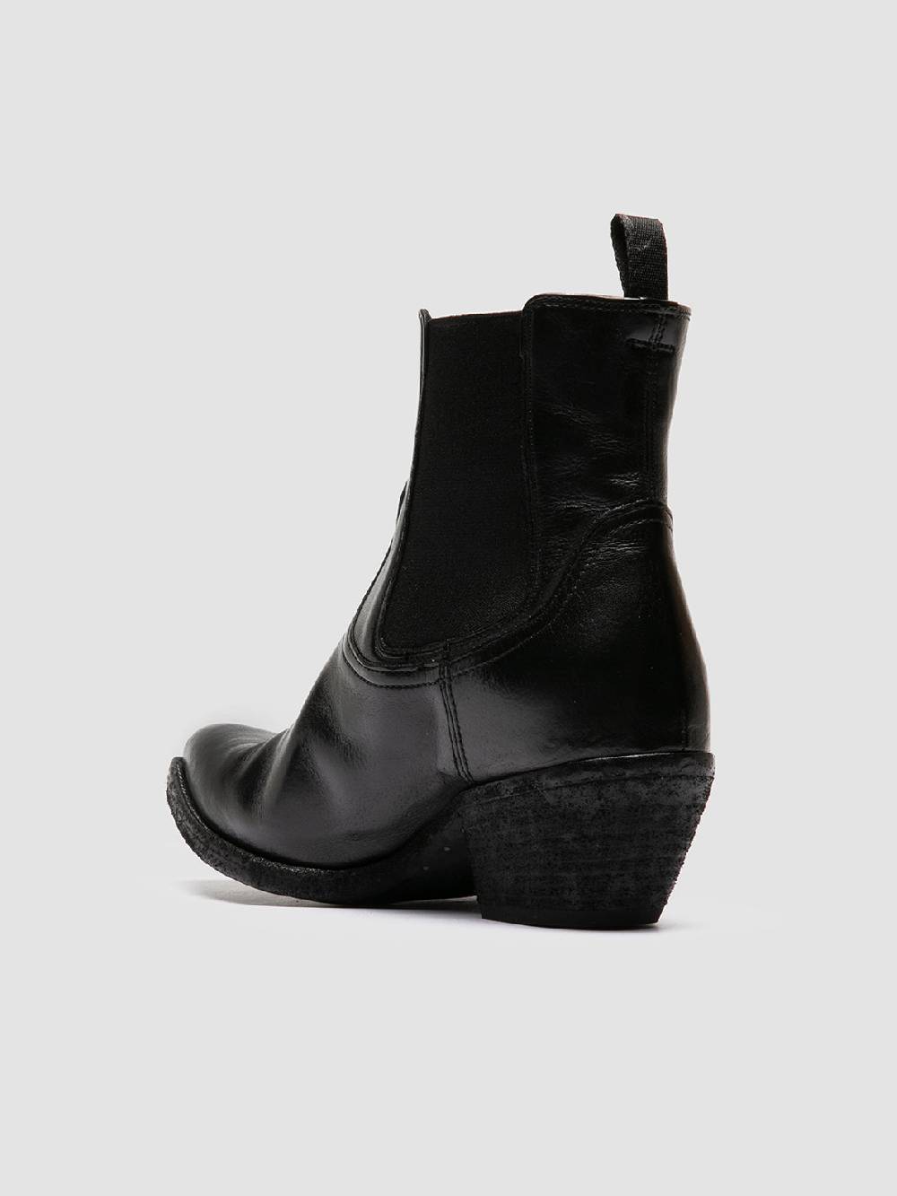 Officine Creative WANDA DD 102 Stivaletti Chelsea in Pelle Nera Fino Al -60%