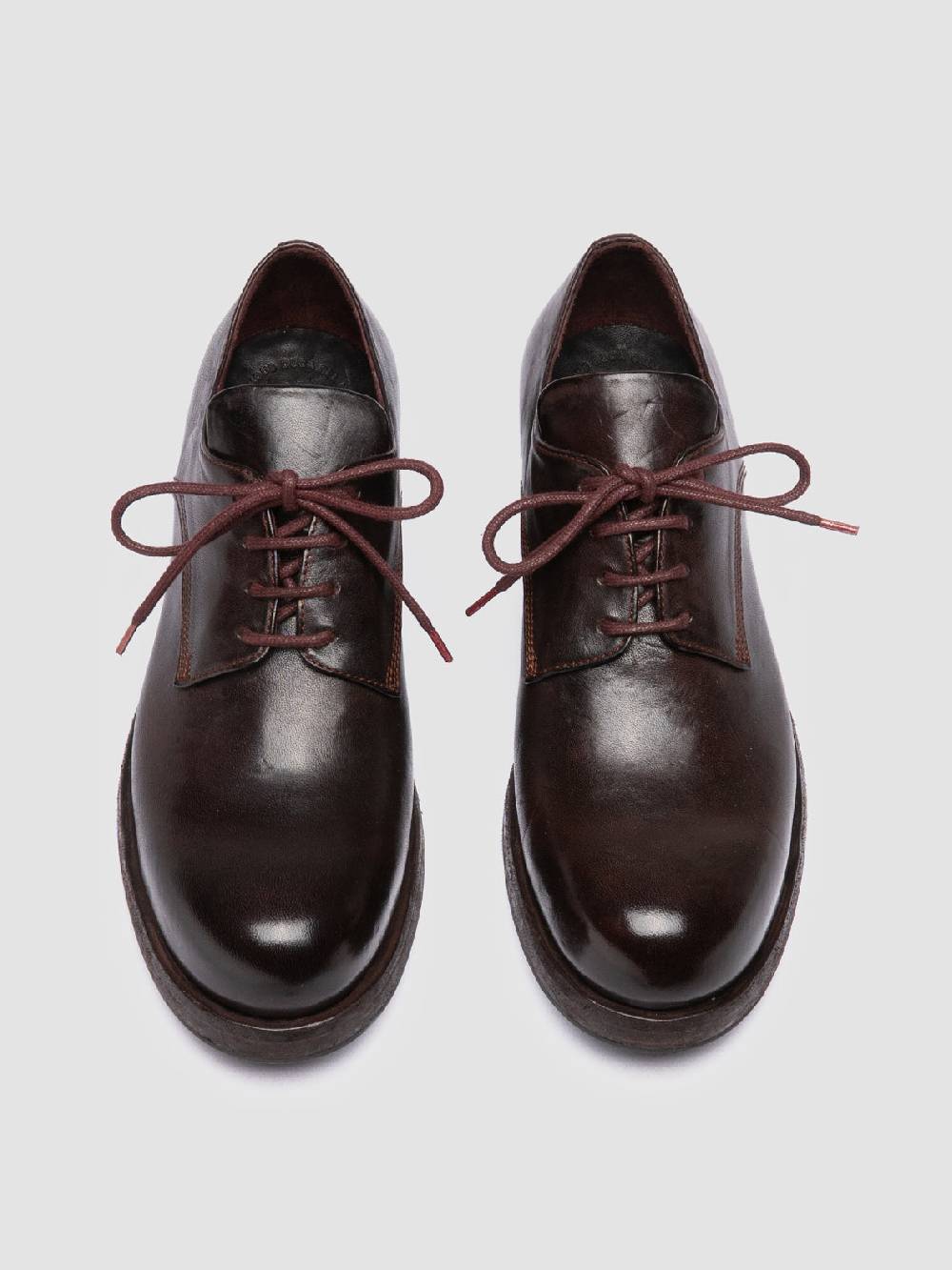 Officine Creative BULLA DD 301 Derby in Pelle Marrone Shopping Online