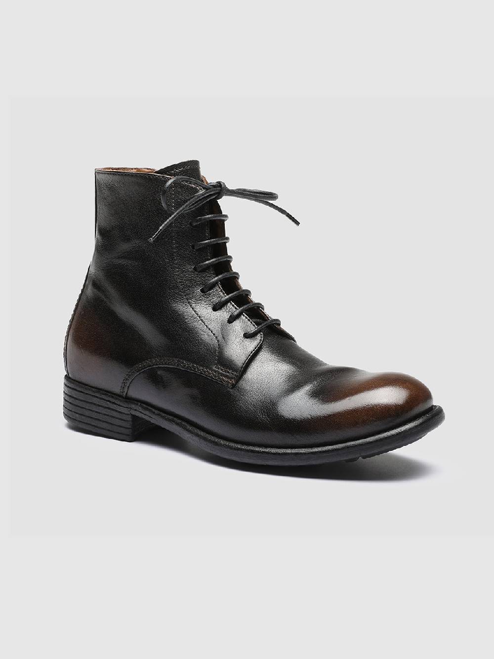 Officine Creative CALIXTE 002 Stivali in Pelle Nera con Zip Prezzo Ridotto