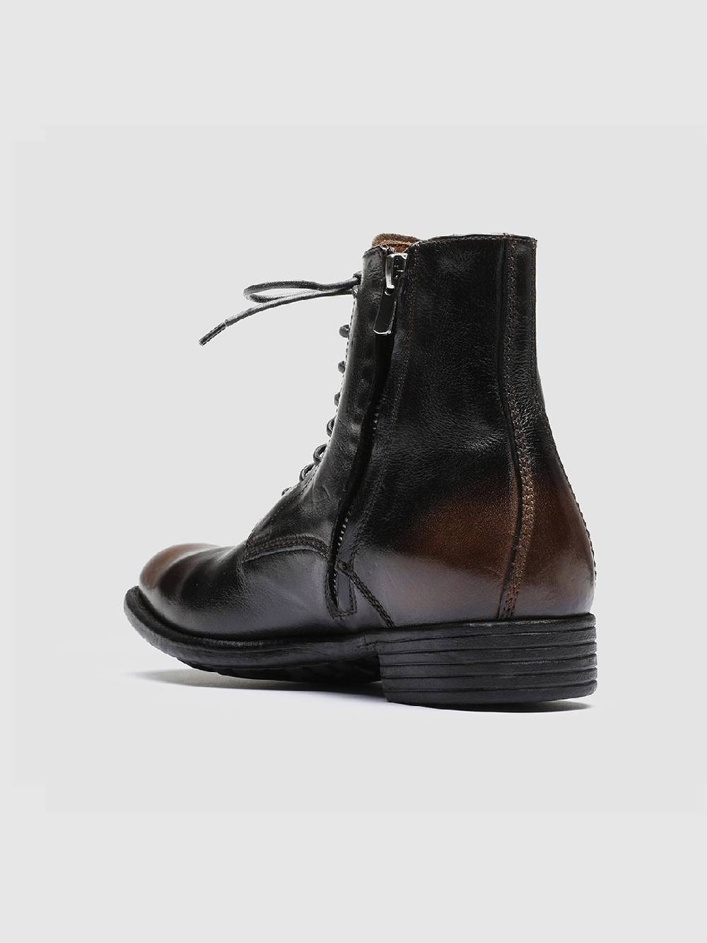 Officine Creative CALIXTE 002 Stivali in Pelle Nera con Zip Prezzo Ridotto