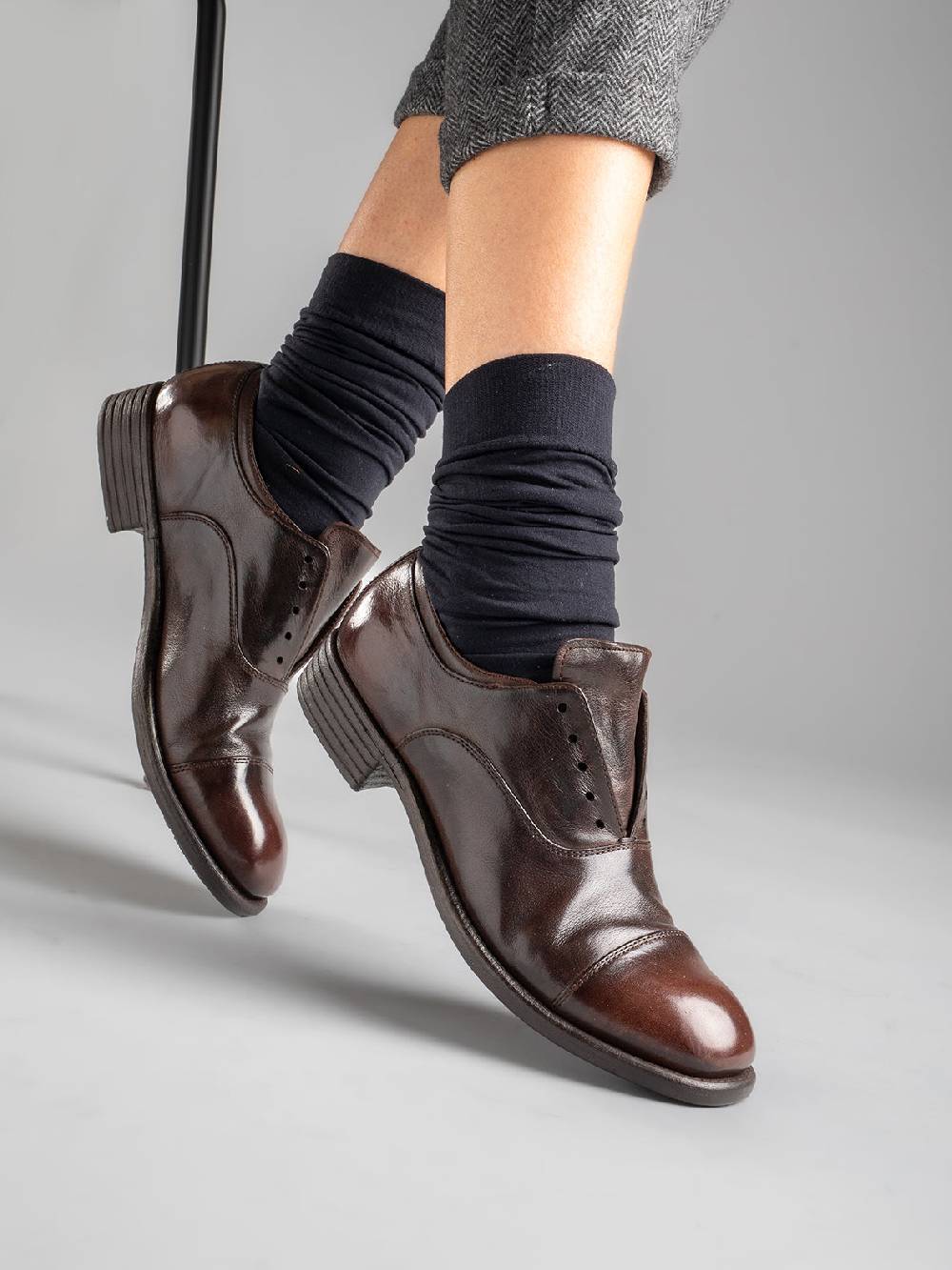 Officine Creative CALIXTE 003 Oxford in Pelle Marrone Novità