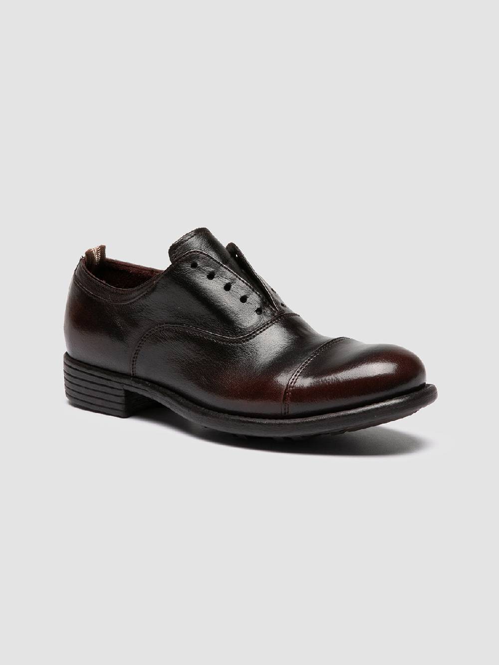 Officine Creative CALIXTE 003 Oxford in Pelle Marrone Presa