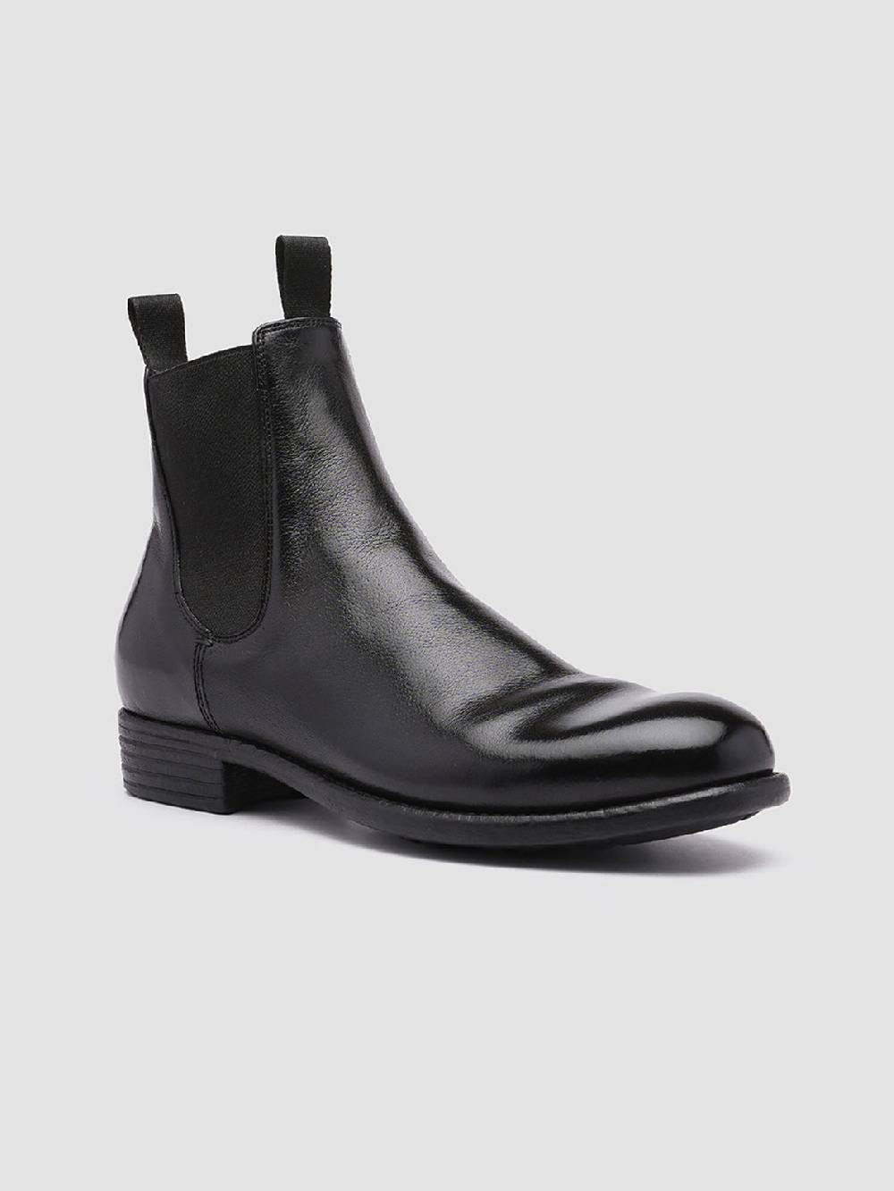 Officine Creative CALIXTE 004 Stivaletti Chelsea in Pelle Nera Sconto