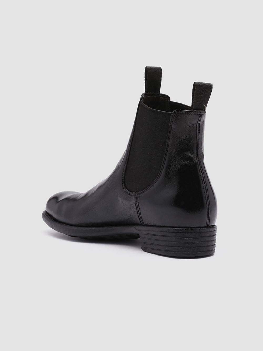 Officine Creative CALIXTE 004 Stivaletti Chelsea in Pelle Nera Sconto
